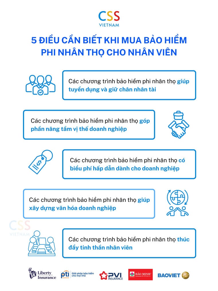 5 điều cần biết khi mua bảo hiểm cho nhân viên